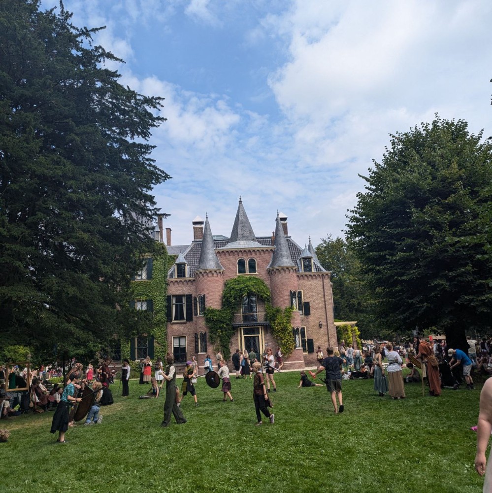 kasteel van Lisse tijdens Castlefest met kinderen