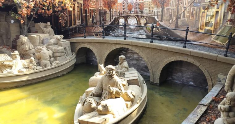 Zandsculpturen in Garderen 750 jaar Amsterdam