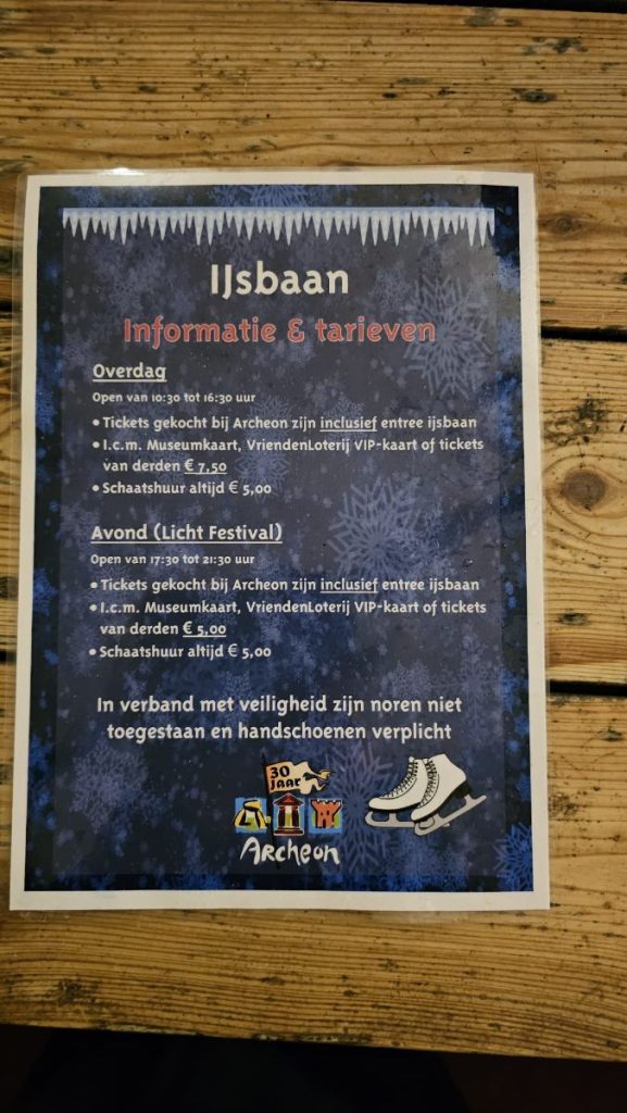 Schaatsen in het Archeon